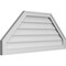 Ekena Millwork Octagonal Top Surface Mount PVC Gable Vent w/ 2"W x 1-1/2"P Brickmould Frame, 42"W x 18"H GVPOT42X1802SN - alternate 5